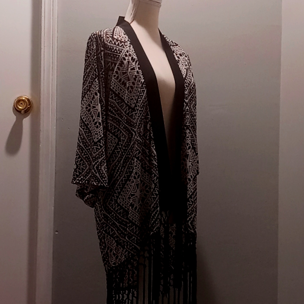 Fringed Shawl - Picture 1 of 2